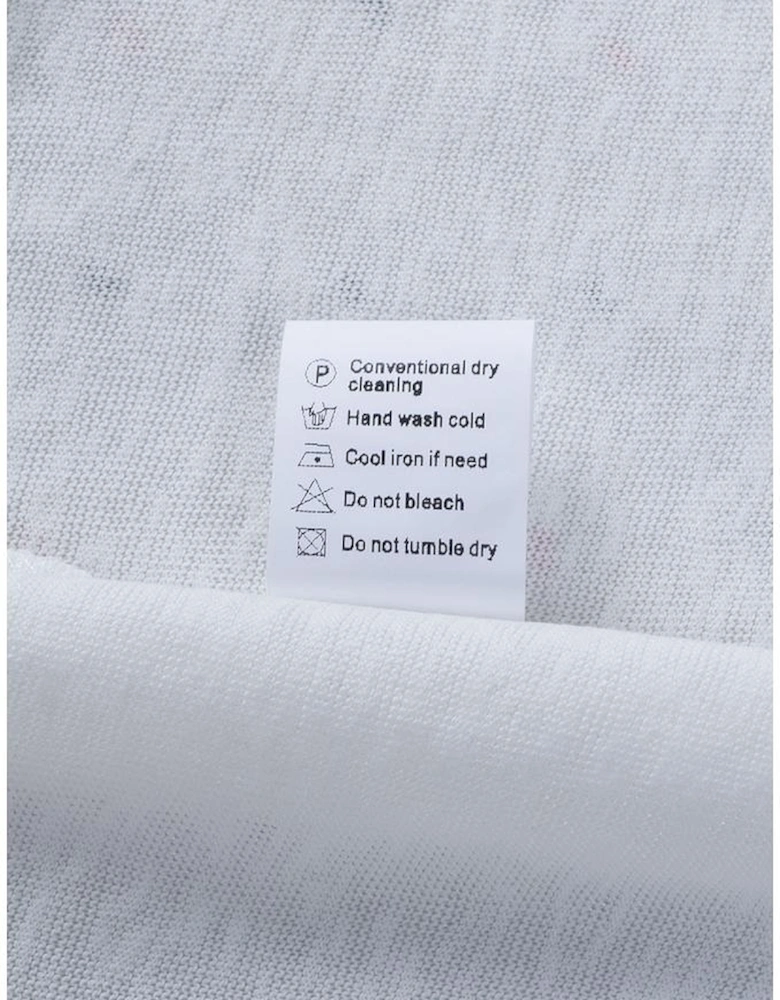 White Solid Color Open-Front Buttons Cardigan