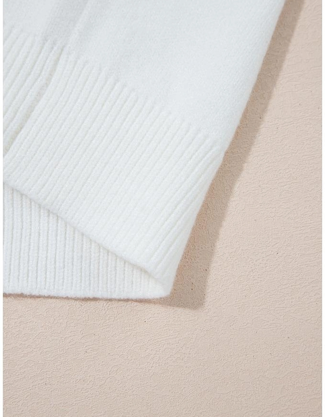 White Tinsel Western Boots Horseshoe Star Knit Crew Neck Sweater