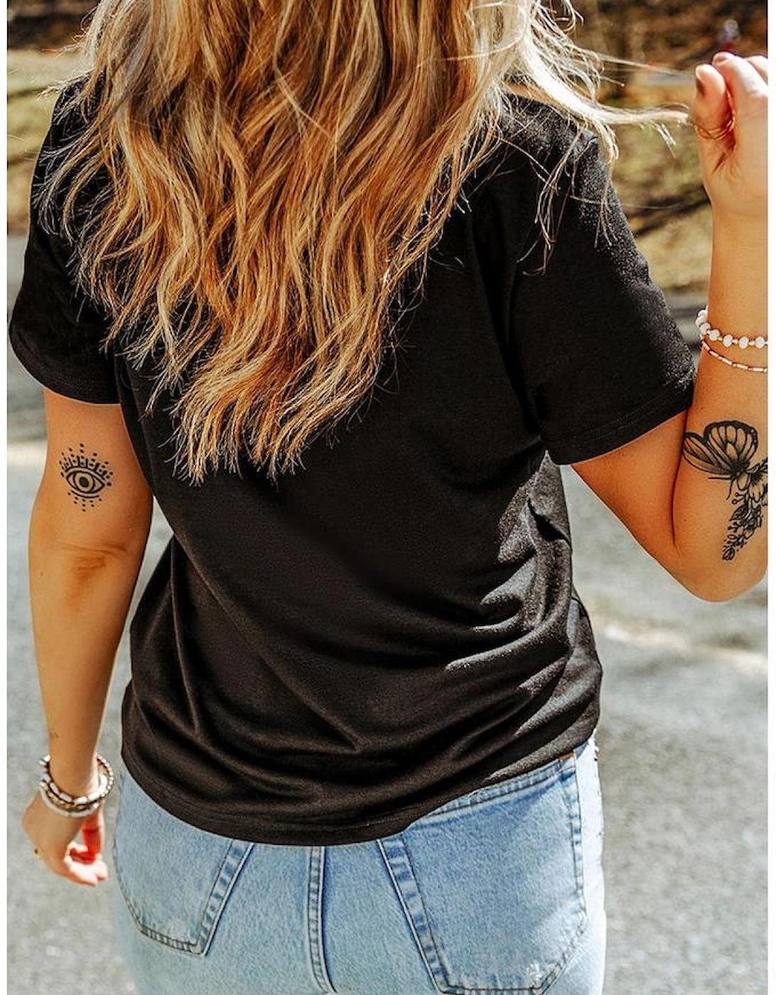 Black Chenille Pumpkin Patched Playful Halloween T Shirt