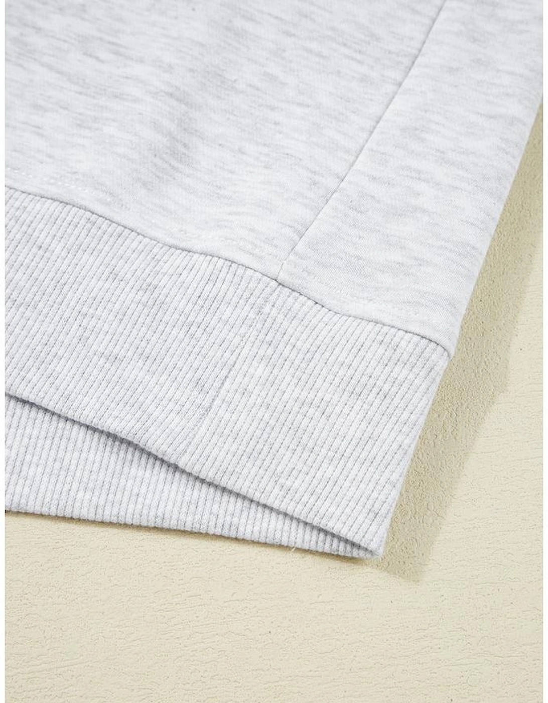 Light Grey Lace Patchwork Raglan Sleeve Crew Neck Sweatshirt