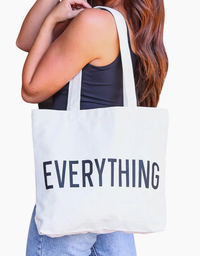 Azura Exchange EVERYTHING Letter Print Large Tote Bag
