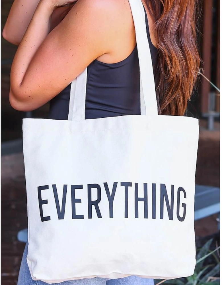 Azura Exchange EVERYTHING Letter Print Large Tote Bag