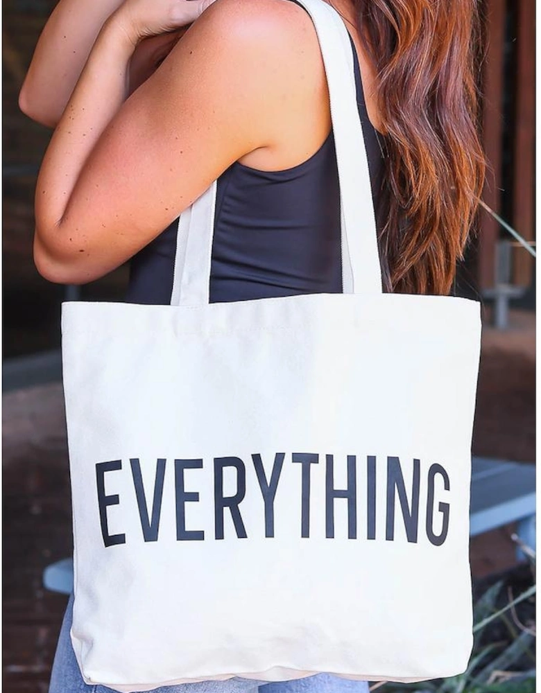 Azura Exchange EVERYTHING Letter Print Large Tote Bag