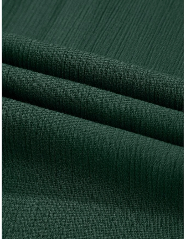 Duffel Green Spaghetti Straps Pocketed Slouchy Maxi Dress