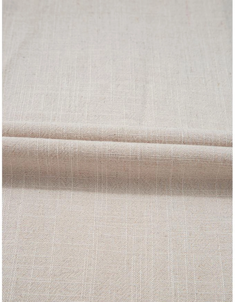 Beige Smocked High Waist Wide Leg Plus Size Pants