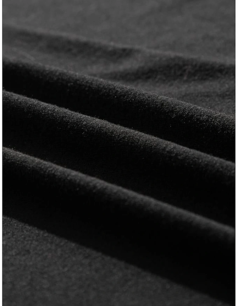 Black Split Long Cardigan and Skinny Pants Lounge Set