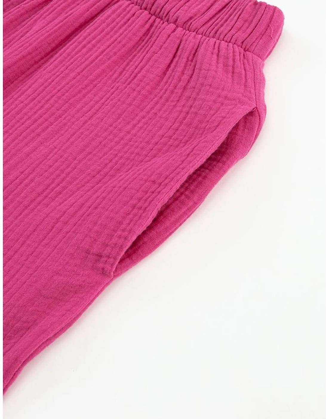 Rose Textured High Waist Ruffled Bell Bottom Pants, 13 of 12