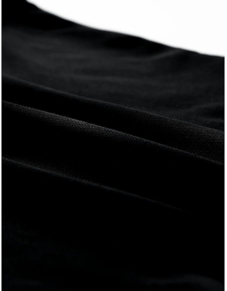 Black High Neck Sleeveless Diamante Bodysuit