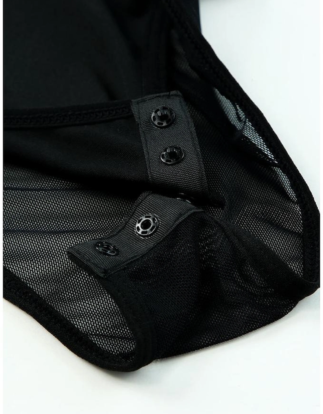 Black High Neck Sleeveless Diamante Bodysuit