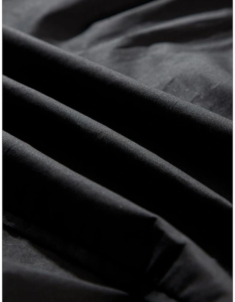 Black Frilly Puff Sleeve Stylish Collared Shirt