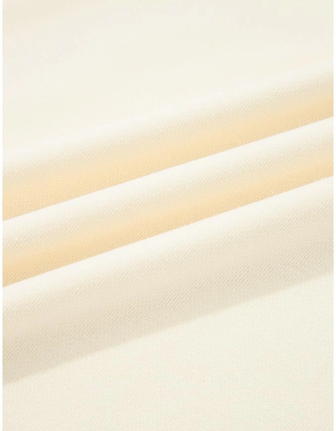 White Button Striped Collar Patchwork Puff Sleeve Sweatshirt