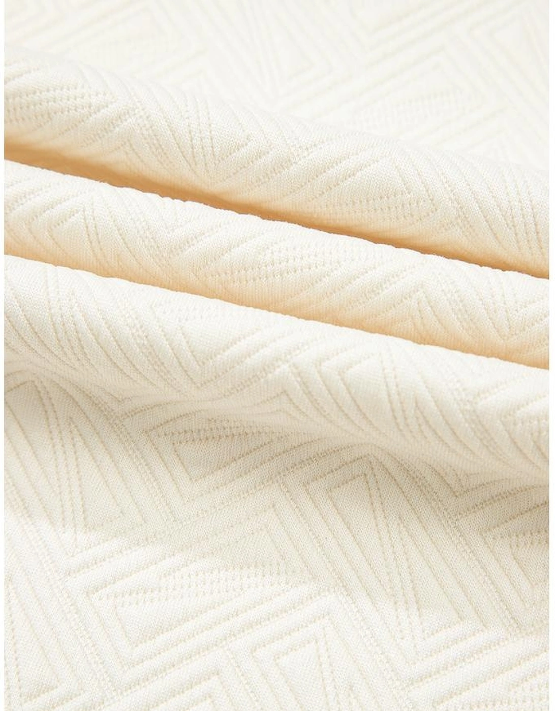 White Varsity Half Zip Textured Plus Size Top