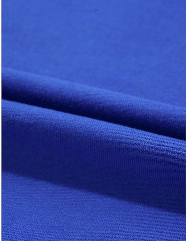 Dark Blue Game Day Crew Neck Graphic Pullover Sweatshirt