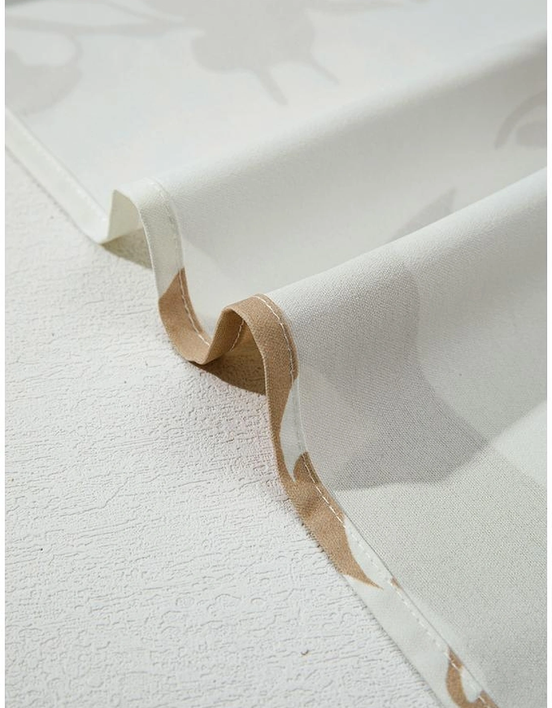 Khaki Patterned Ruffled Sleeve Half Placket Tiered A-line Plus Size Long Dress