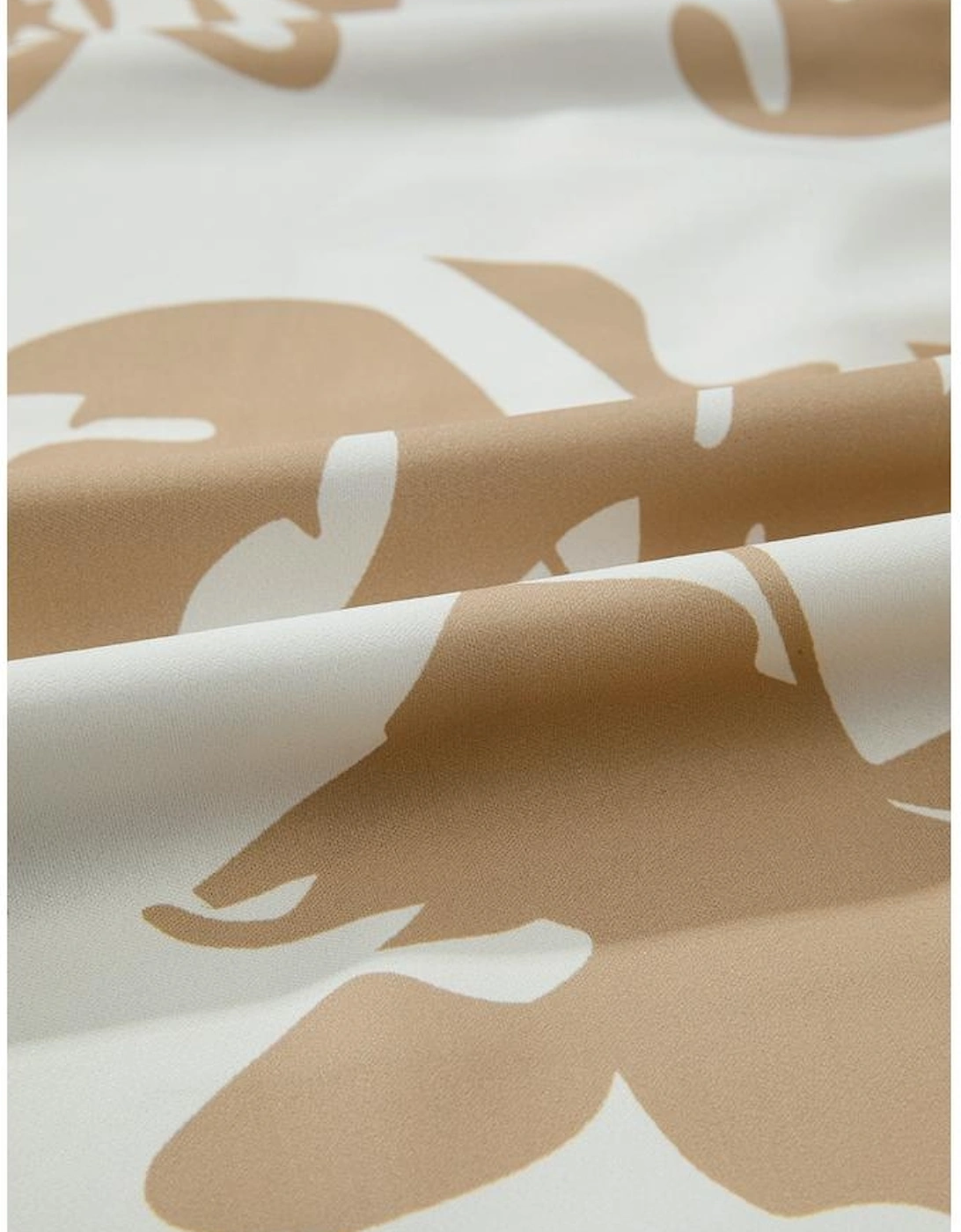 Khaki Patterned Ruffled Sleeve Half Placket Tiered A-line Plus Size Long Dress