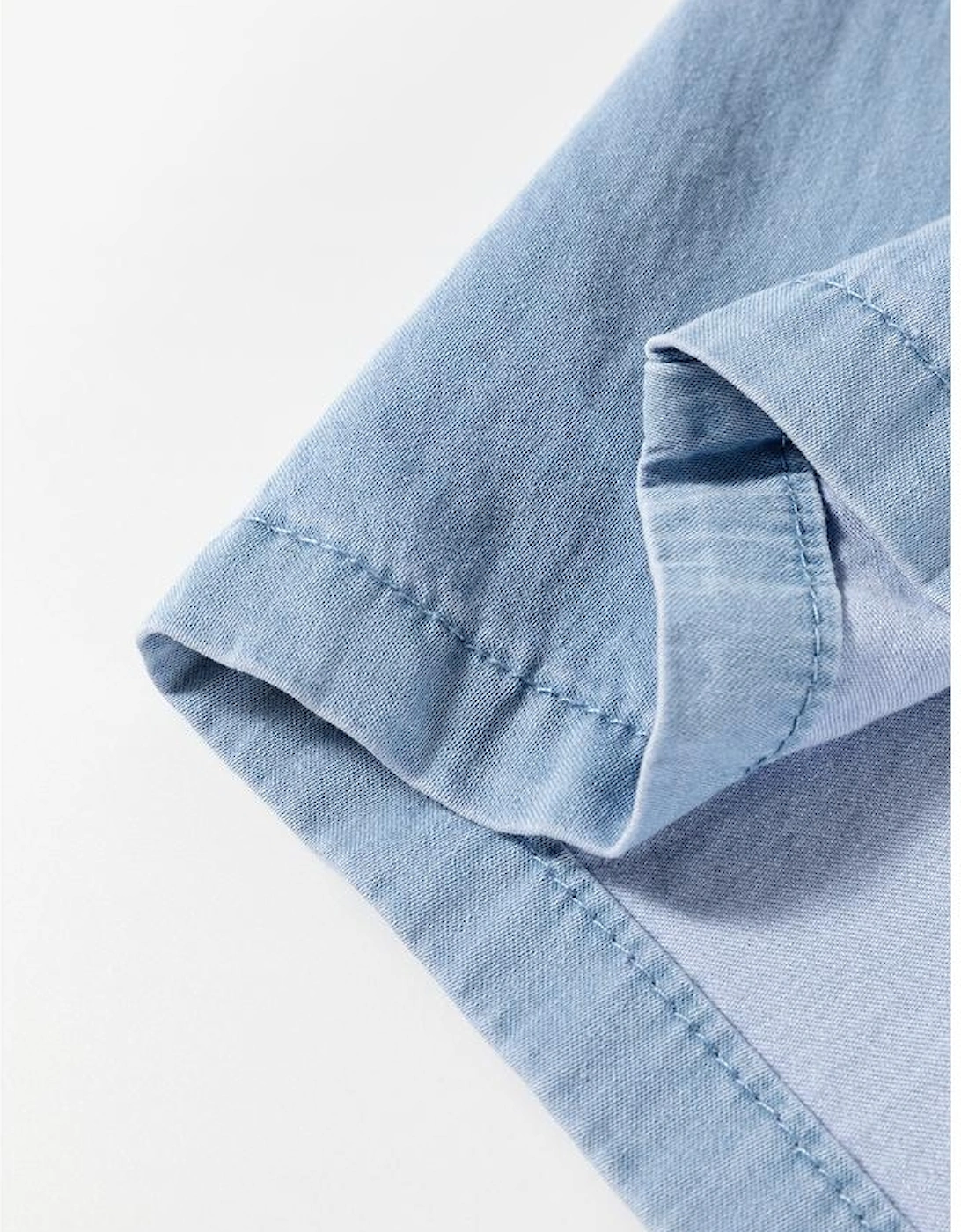 Beau Blue Casual Wide Slit Leg High Waist Loose Plus Size Jeans