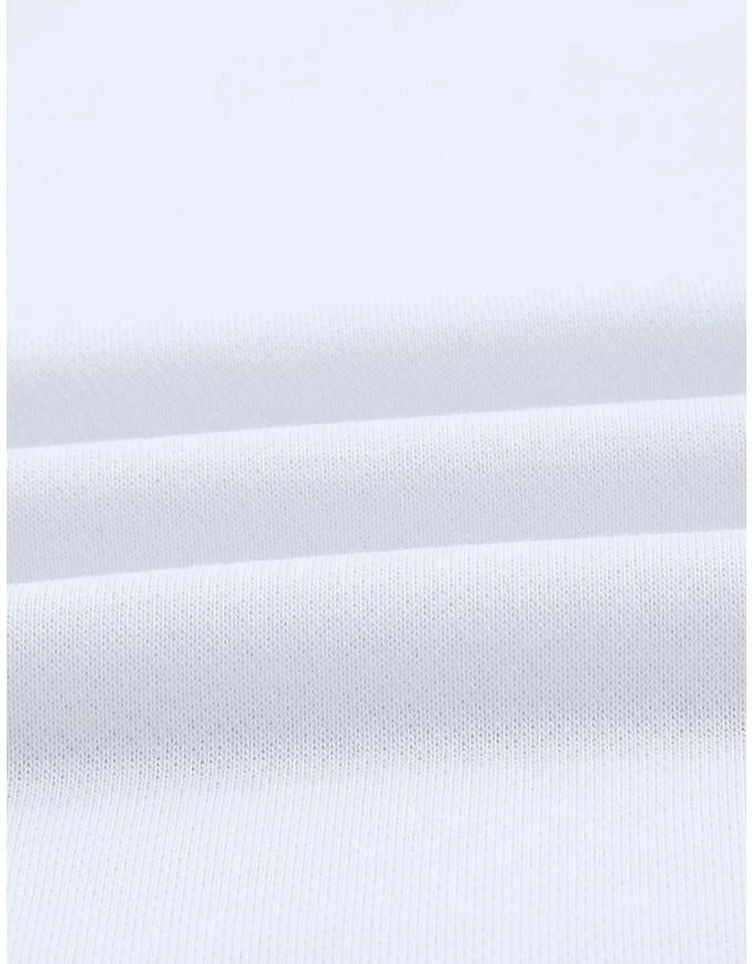 White Plain Crew Neck Pullover Sweatshirt