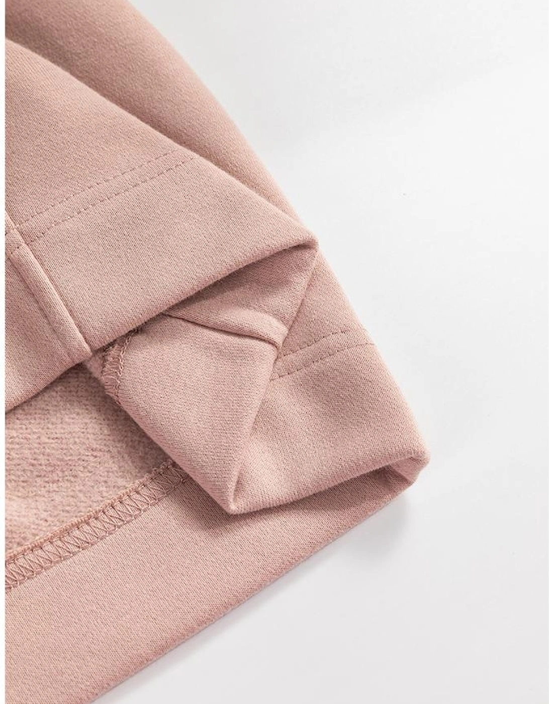 Smoke Gray Zipped Neck Pullover Drop Shoulder Sweatshirt