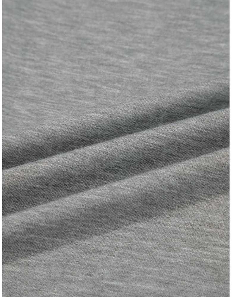 Gray Lace Patchwork Criss Cross V Neck Tank Top