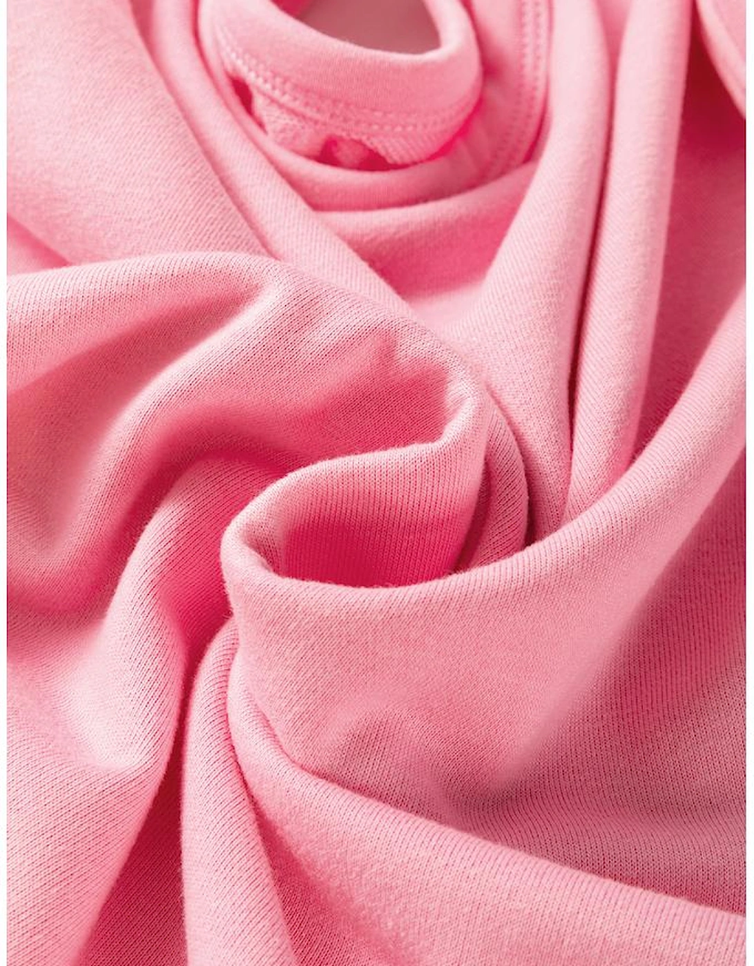 Sachet Pink Solid Color Patchwork Pullover Top and Cargo Pants Set