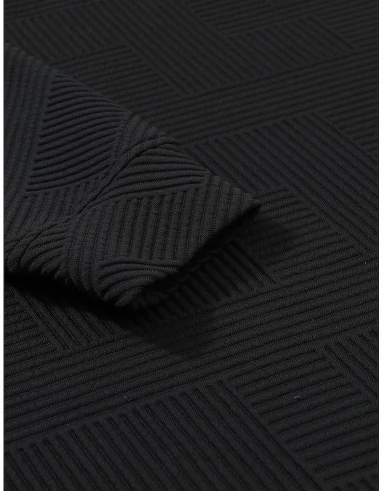 Black Ultra Loose Textured 2pcs Slouchy Outfit