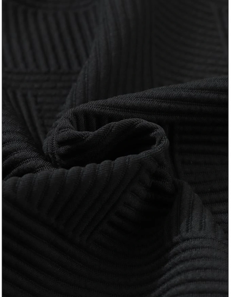 Black Ultra Loose Textured 2pcs Slouchy Outfit