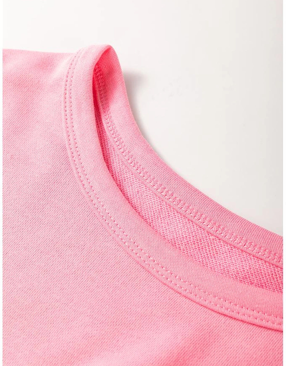 Sachet Pink Solid Color Patchwork Pullover Top and Cargo Pants Set