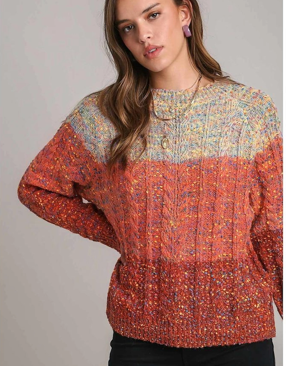 Multicolour Colorful Confetti Wool Ball Knitted Sweater, 14 of 13