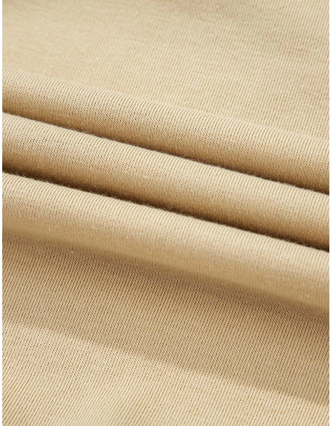 Parchment Ruffled Short Sleeve Bowknot Applique Crew Neck Plus Size Top