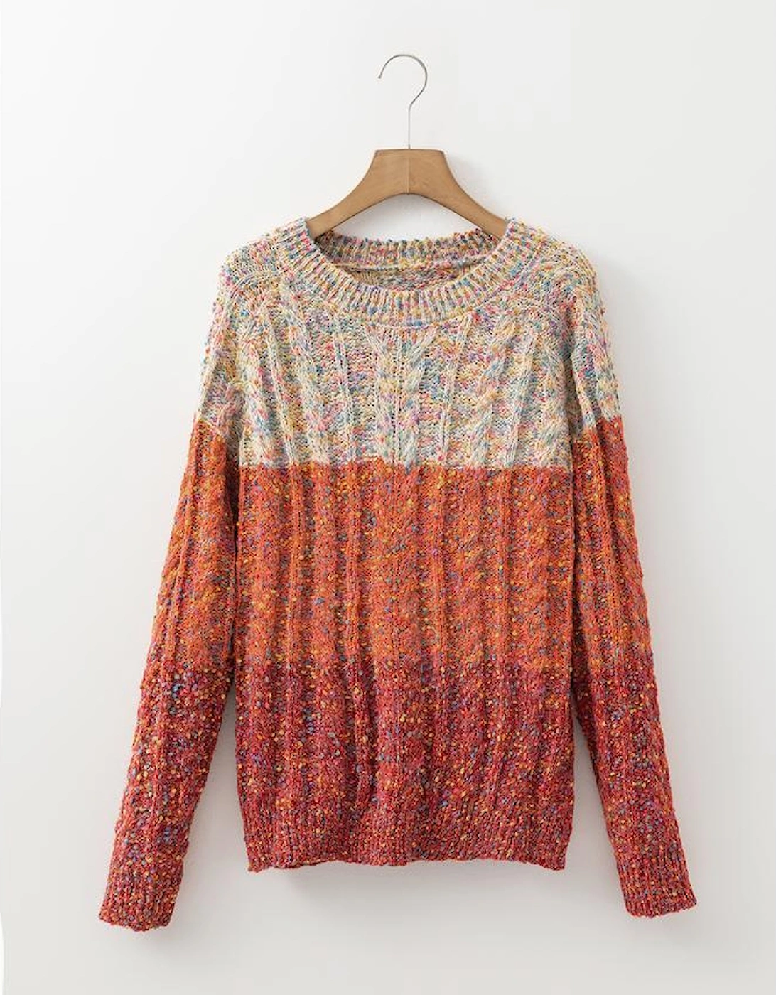 Multicolour Colorful Confetti Wool Ball Knitted Sweater