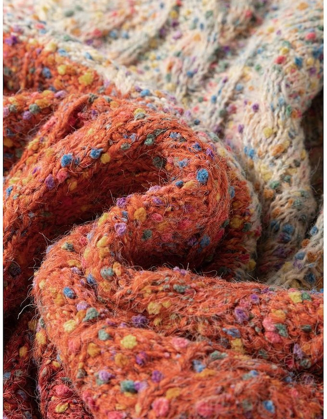 Multicolour Colorful Confetti Wool Ball Knitted Sweater