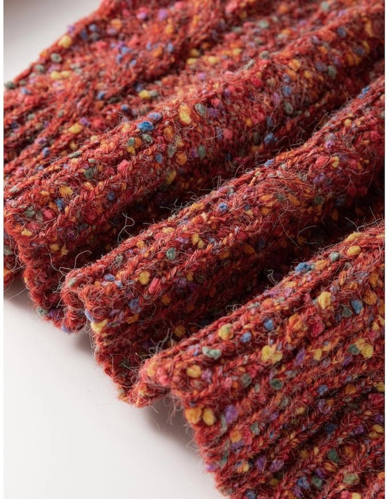 Multicolour Colorful Confetti Wool Ball Knitted Sweater