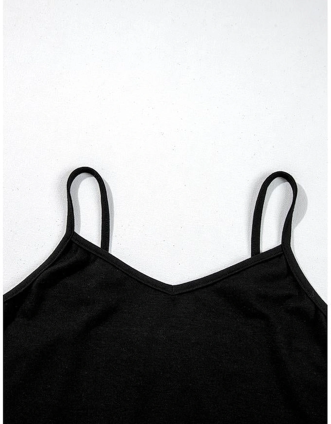 Black Sheer Floral Mesh Round Neck T Shirt