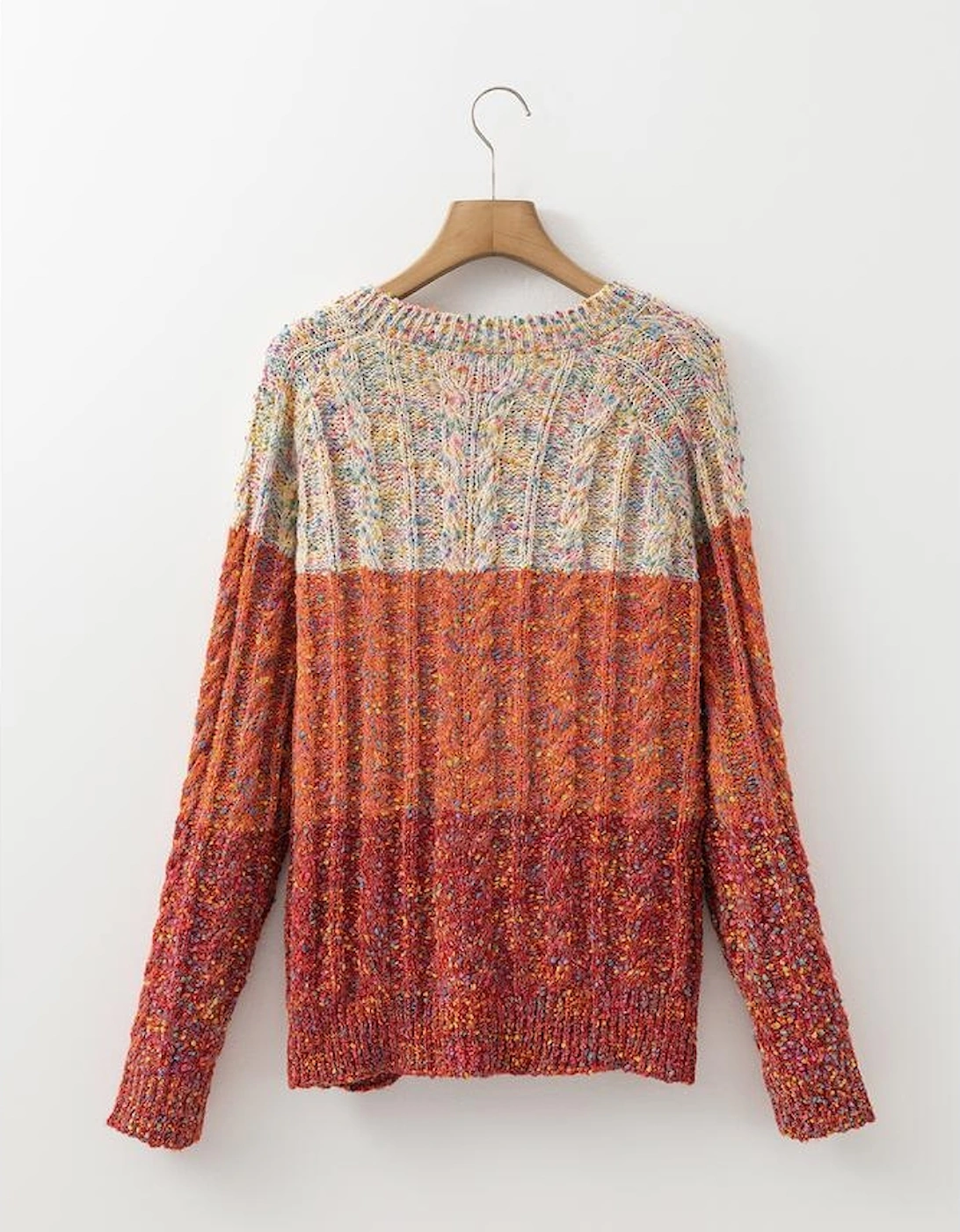 Multicolour Colorful Confetti Wool Ball Knitted Sweater