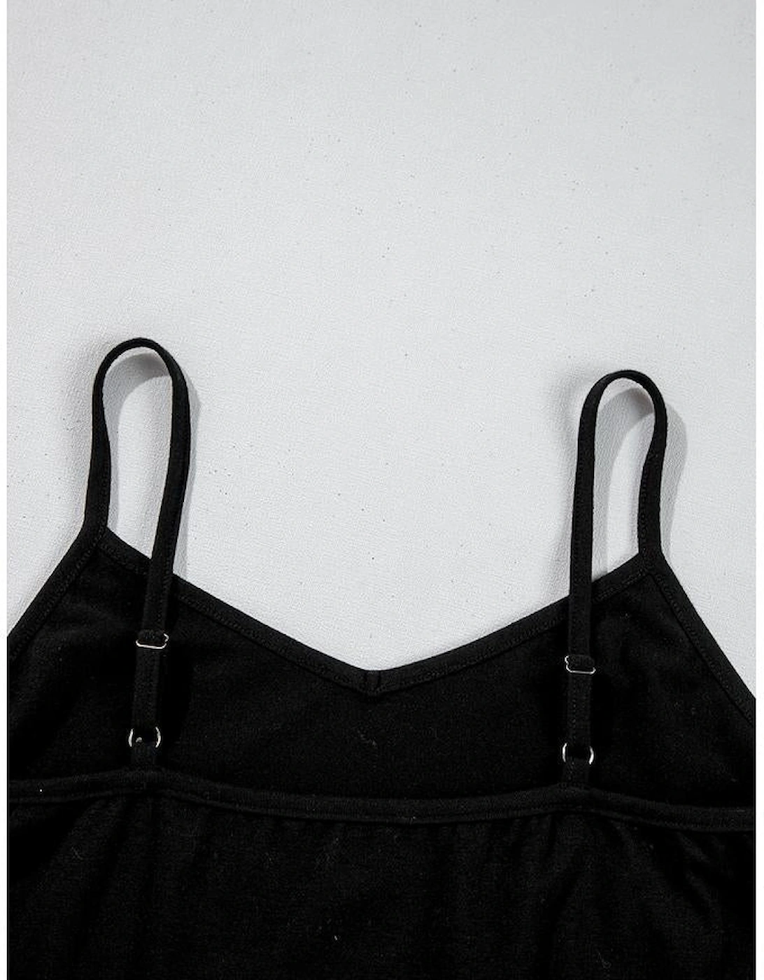 Black Sheer Floral Mesh Round Neck T Shirt