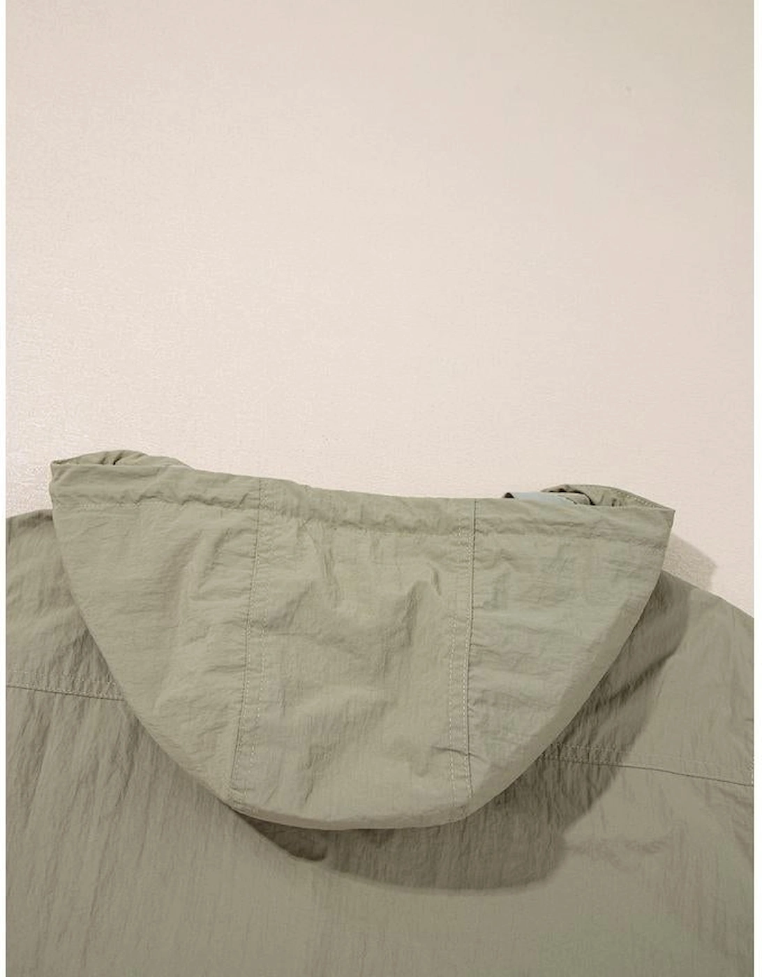 Laurel Green Zipped Pocket Cropped Hooded Utility Jacket