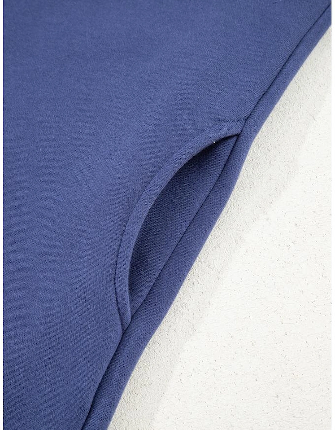 Dirty blue Fleece Lined Adjustable Drawstring Oversize Tunic Hoodie