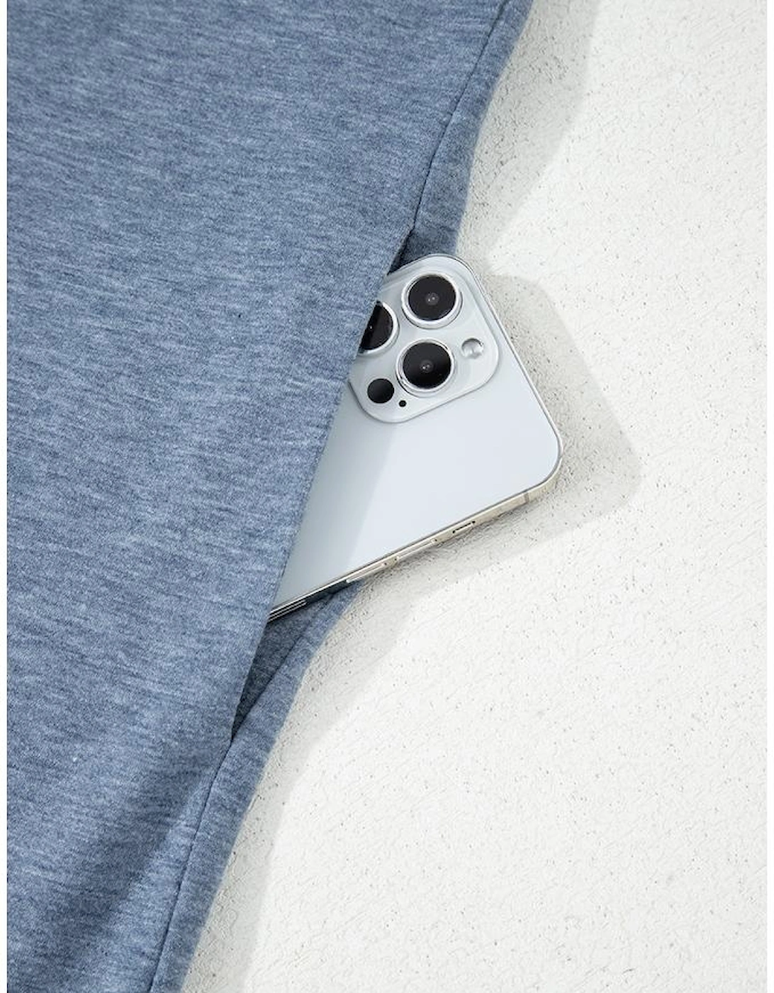 Beau Blue Half Placket Chest Pockets Short Sleeve Wide Leg Jumpsuit