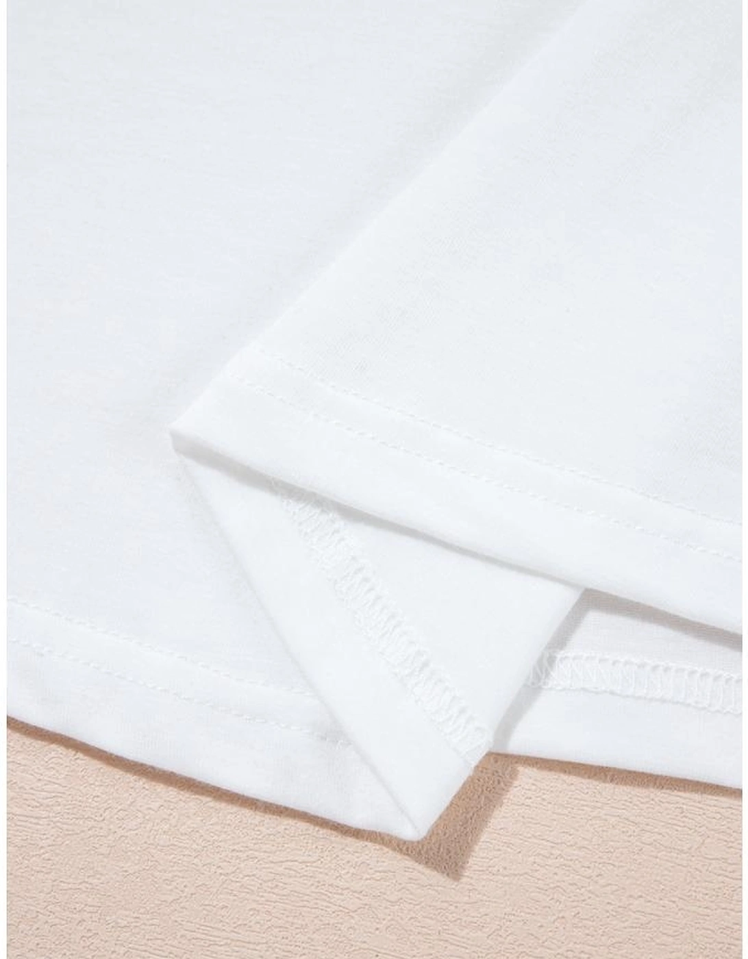 White Believe Christmas Father Graphic Crewneck T Shirt