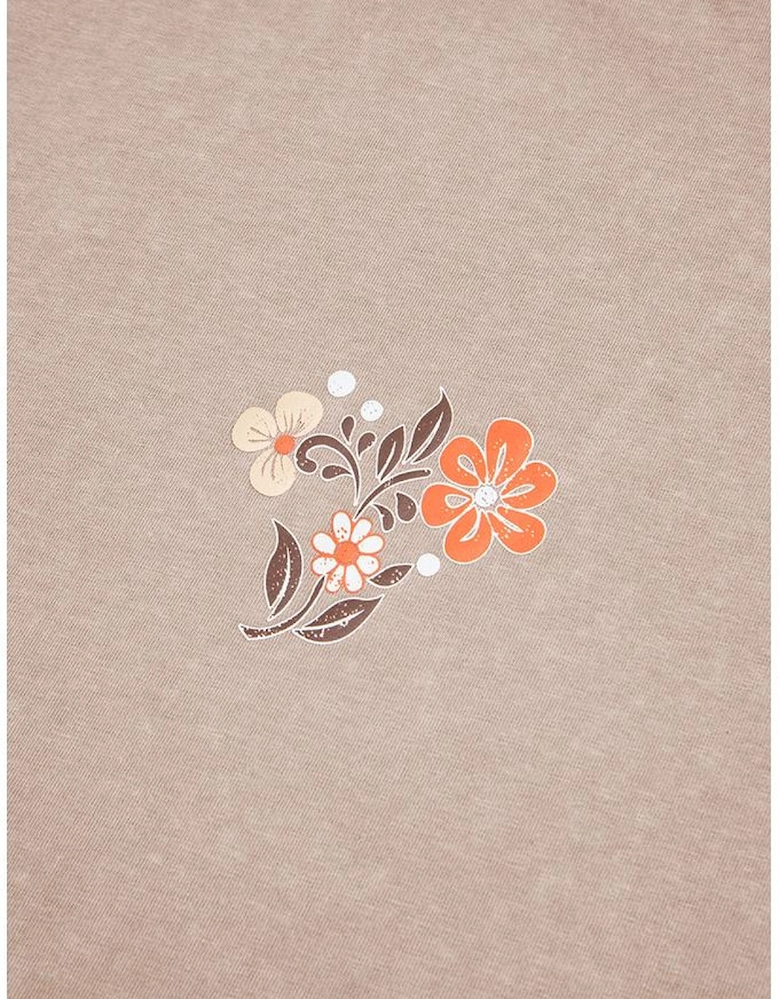 Smoke Gray Mineral Wash Floral Steer Head Printed Back Western Fashion Tee