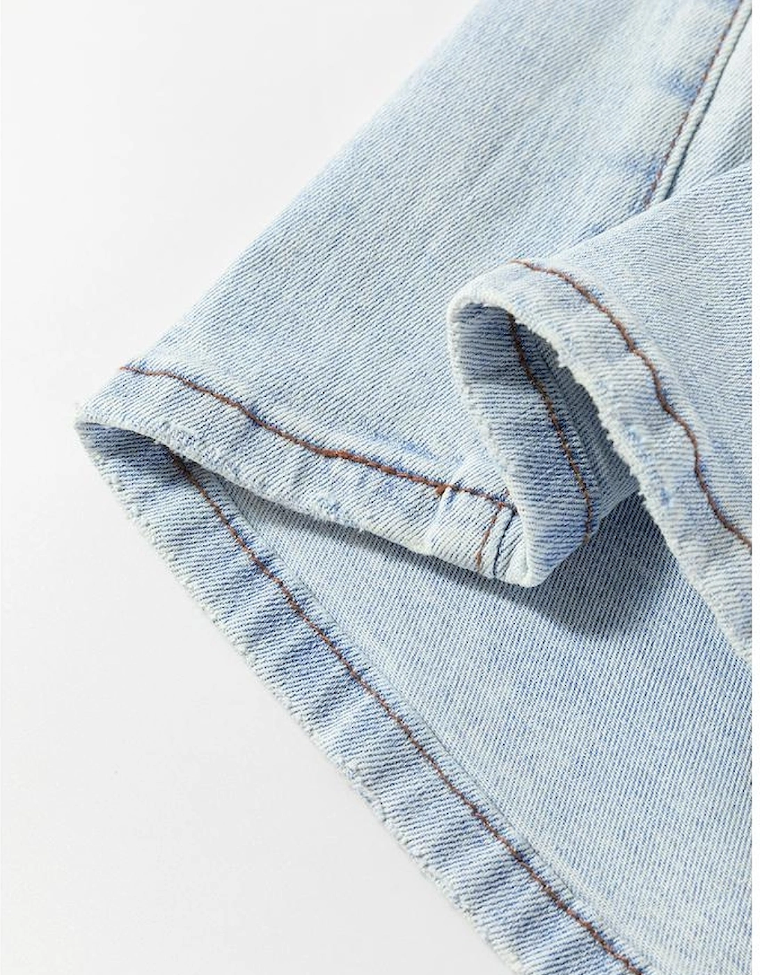 Beau Blue Light Wash Distressed High Waist Wide Leg Jeans