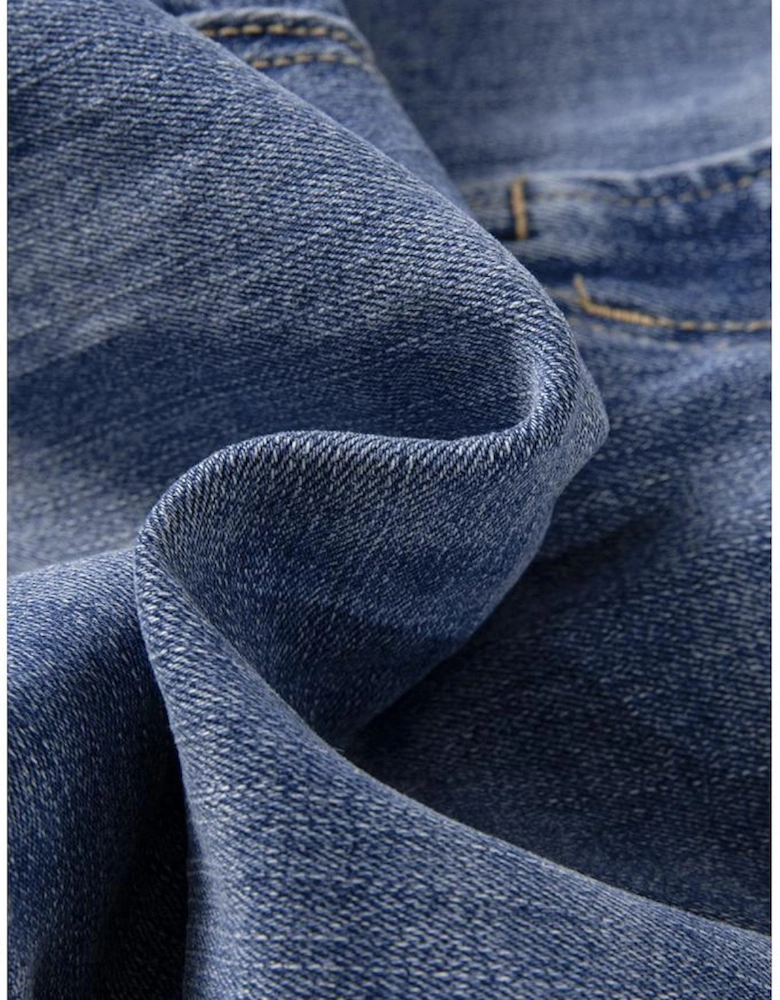 Ashleigh Blue Mineral Wash High Waist Bell Bottom Crop Jeans