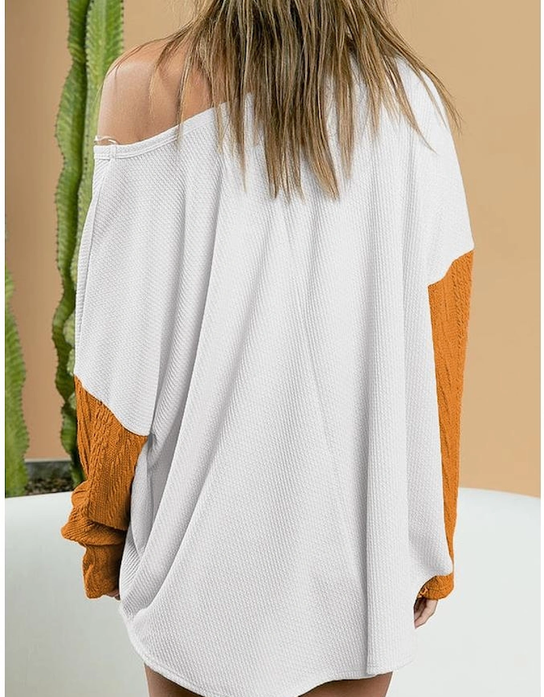 Brown Color Block Patchwork Chest Pocket Long Sleeve Top, 10 of 9