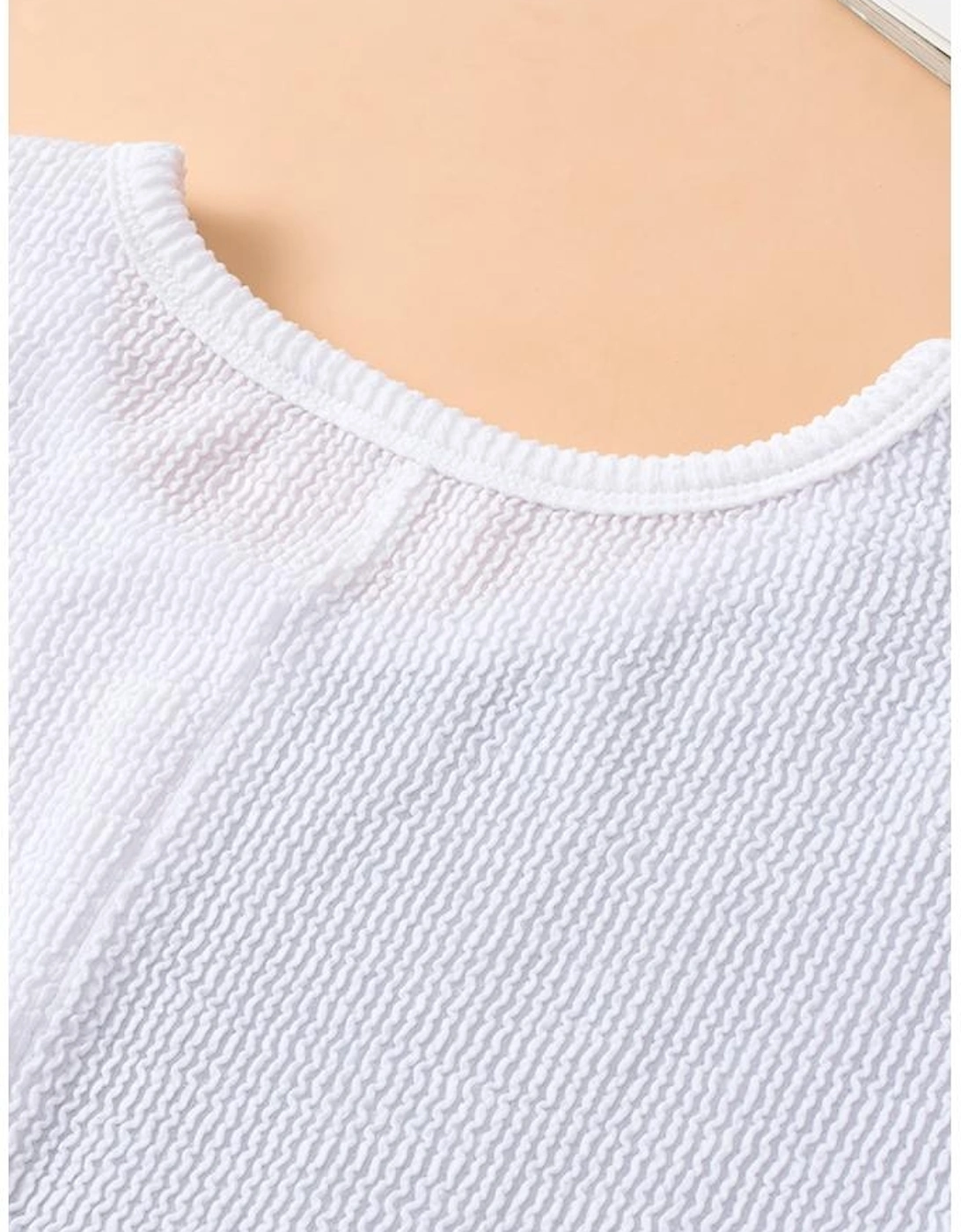 Brown Color Block Patchwork Chest Pocket Long Sleeve Top