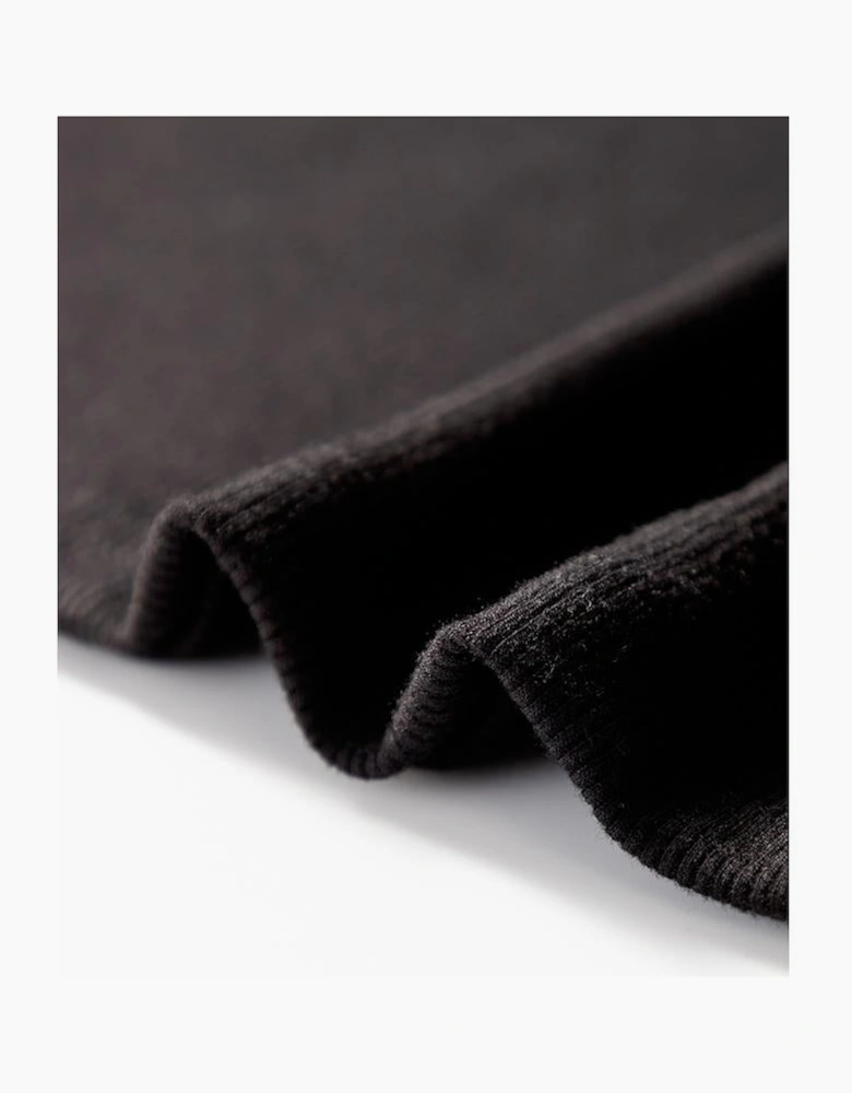 Black Floral Lace Patchwork Long Sleeve High Neck Slim Top