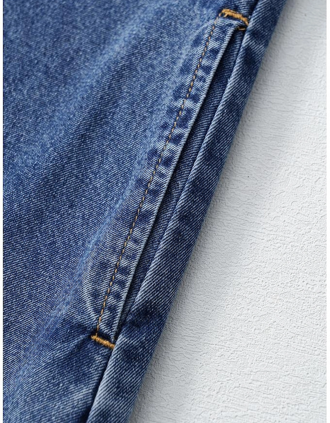 Blue Short Sleeve Collared Patched Pocket Denim Mini Dress