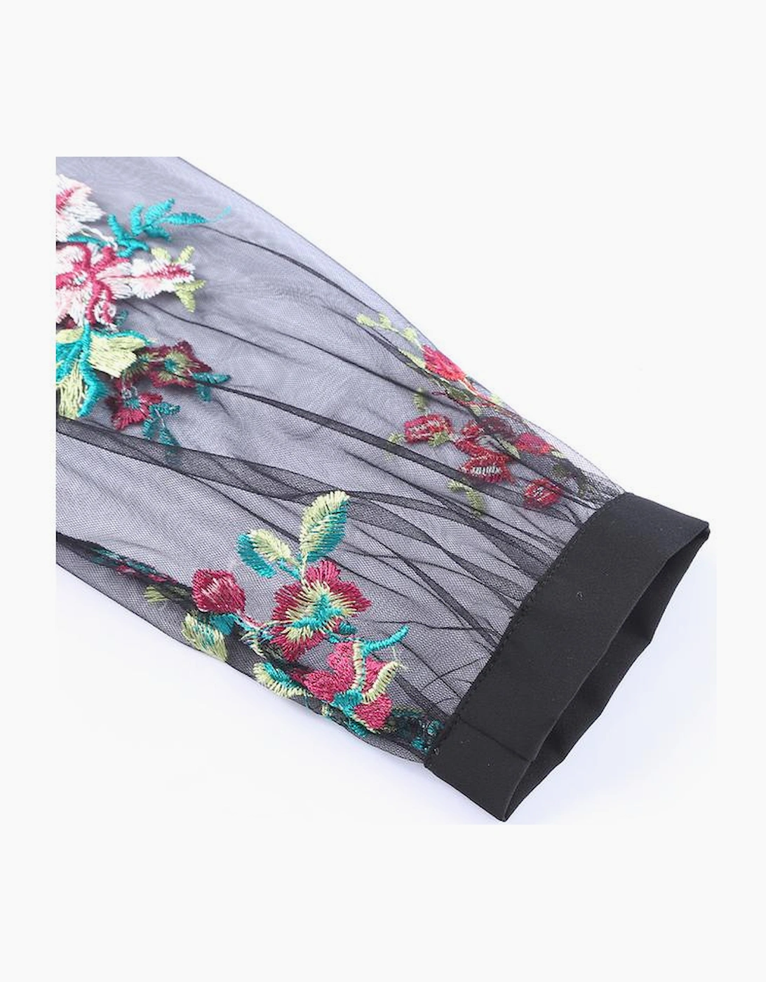 Azura Exchange Embroidered Sleeve Blouse