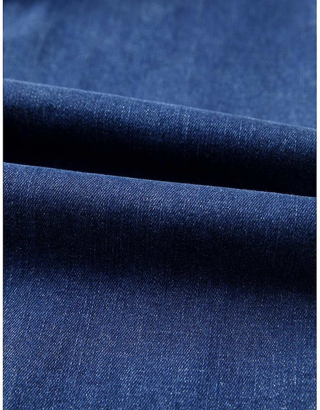 Sail Blue Western Stitch Patched Pocket Bootcut Jeans