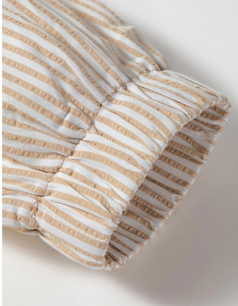 Smoke Gray Quarter Zip Striped Patchwork Drop Shoulder Loose Long Sleeve Top