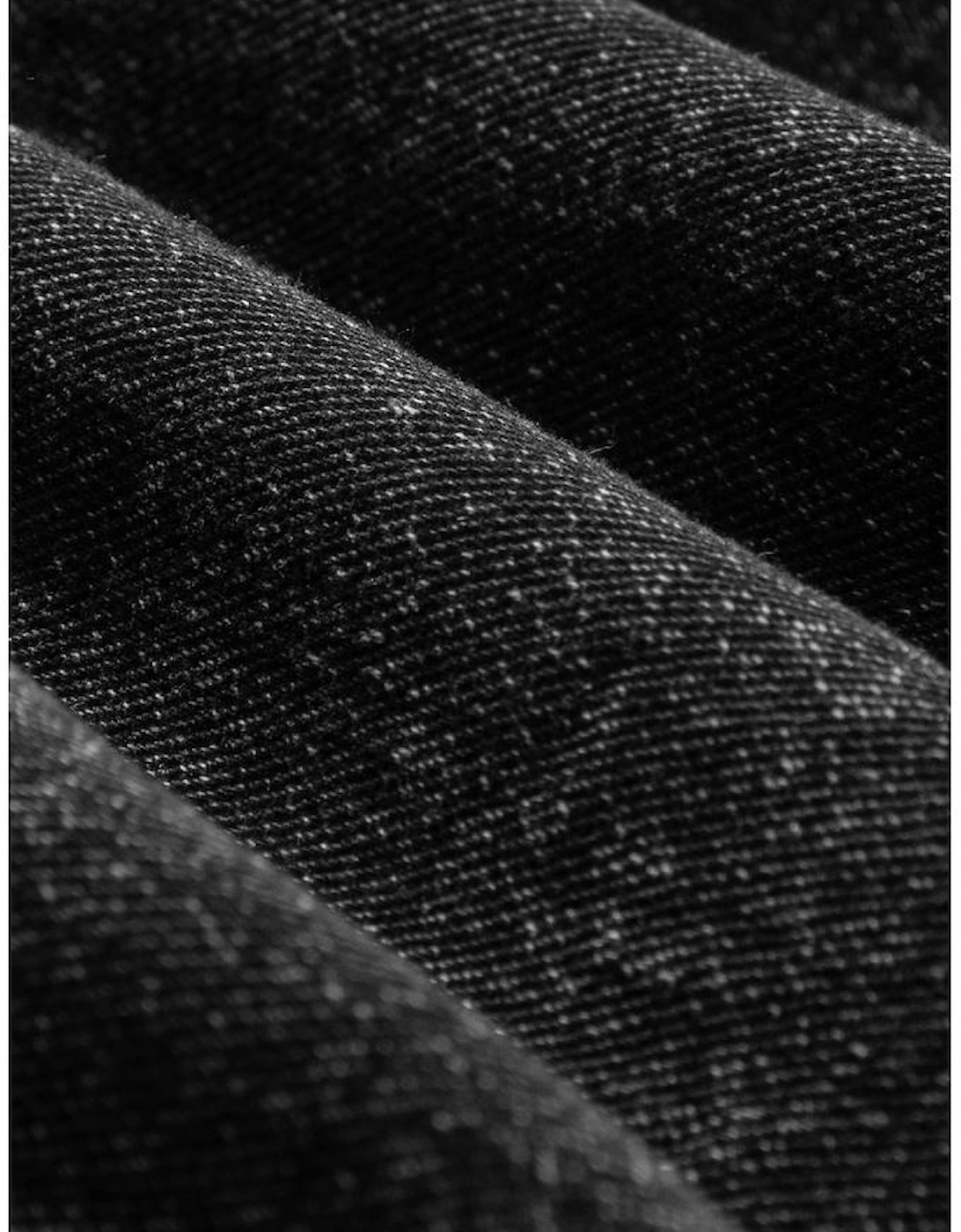 Black Distressed Bib Pocket Wide Leg Denim Overall